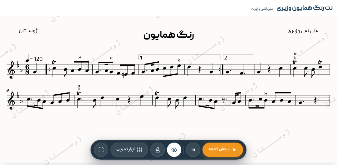 رنگ همایون وزیری